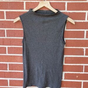 The Supima® Micro-Rib Funnel-Neck Tank - Heathered Fatigue - Medium